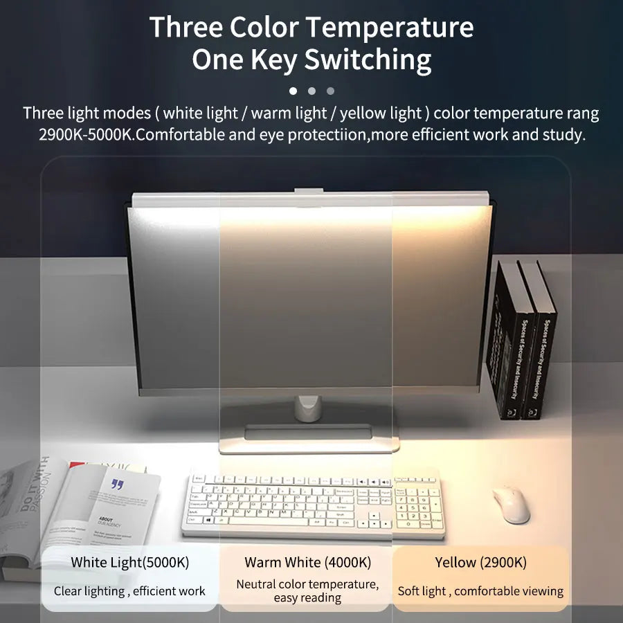 SmartNest Monitor Light Bar — Glare-Free Screen Light for Eye Comfort
