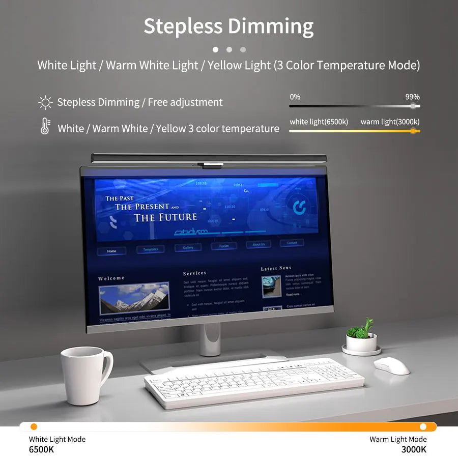 SmartNest Monitor Light Bar — Glare-Free Screen Light for Eye Comfort